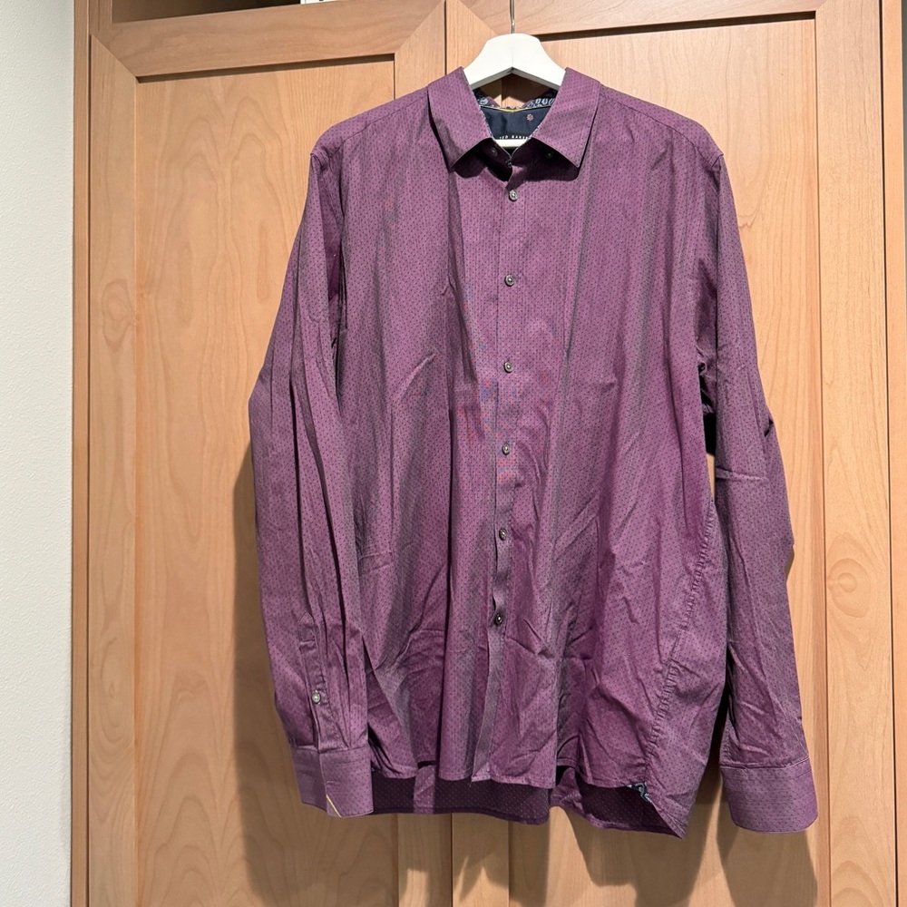 Ted Baker purple dress shirt 7